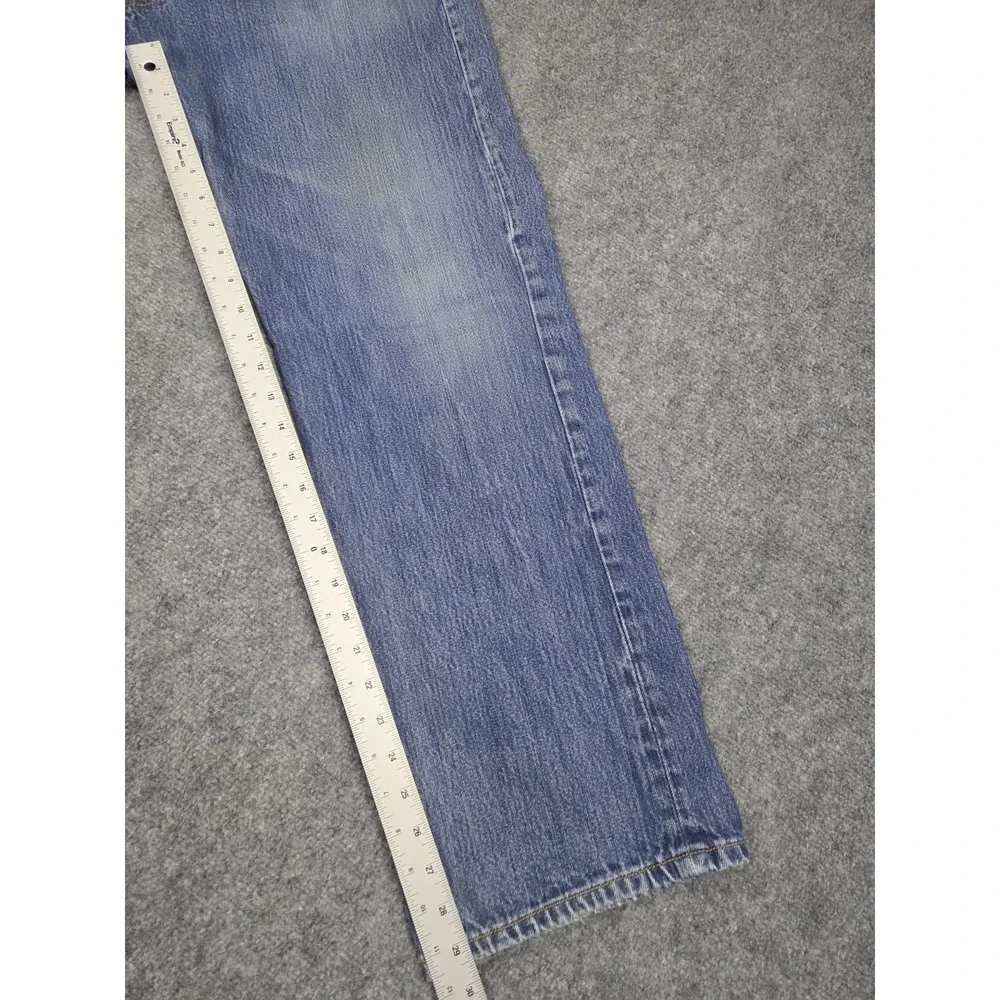 Levis 501 Jeans Mens 40x32 Original Fit Medium Blue Straight Leg Button Fly